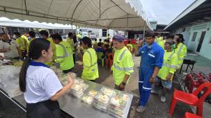 ภาพบรรยากาศกิจกรรมตรวจสุขภาพและอบรมดับเพลิงประจำปี 2568  บริษัท นัฐคอน คอปอเรชั่น จำกัด