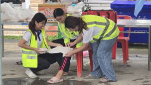 ภาพบรรยากาศกิจกรรมตรวจสุขภาพและอบรมดับเพลิงประจำปี 2568  บริษัท นัฐคอน คอปอเรชั่น จำกัด