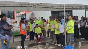 ภาพบรรยากาศกิจกรรมตรวจสุขภาพและอบรมดับเพลิงประจำปี 2568  บริษัท นัฐคอน คอปอเรชั่น จำกัด